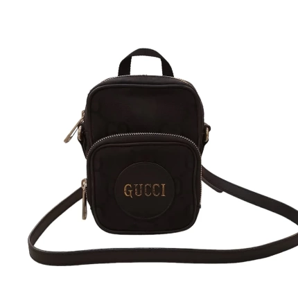 Bolsa Gucci Grid GG Mini Preta Monograma