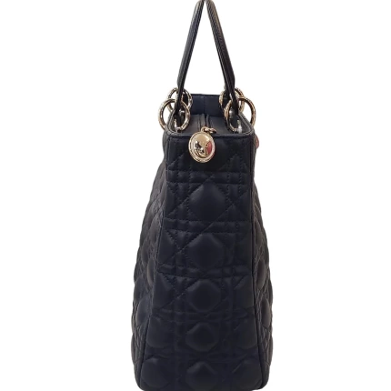 Bolsa Christian Dior Lady Dior Cannage Grande Azul Marinho